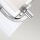 Applique salle de bain avec LED G9 H : 23,2 cm IP44 Chrome Blanc Métal Verre