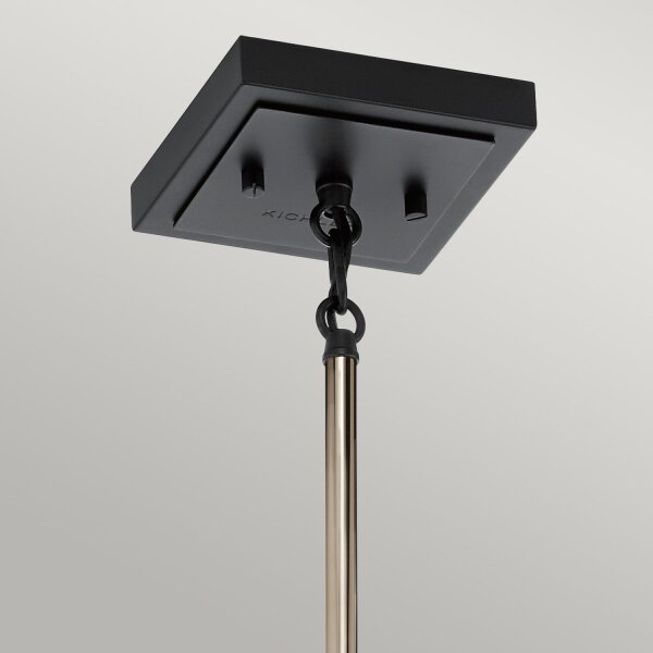 Lampe à suspendre E27 métal verre 18 cm de large H : max. 141,6 cm