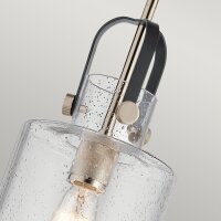 Lampe à suspendre E27 métal verre 18 cm de...