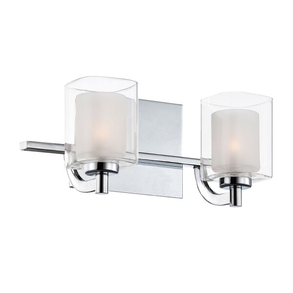 Lampe de salle de bain murale 33,1 cm de large IP44 G9 LED 3000 K
