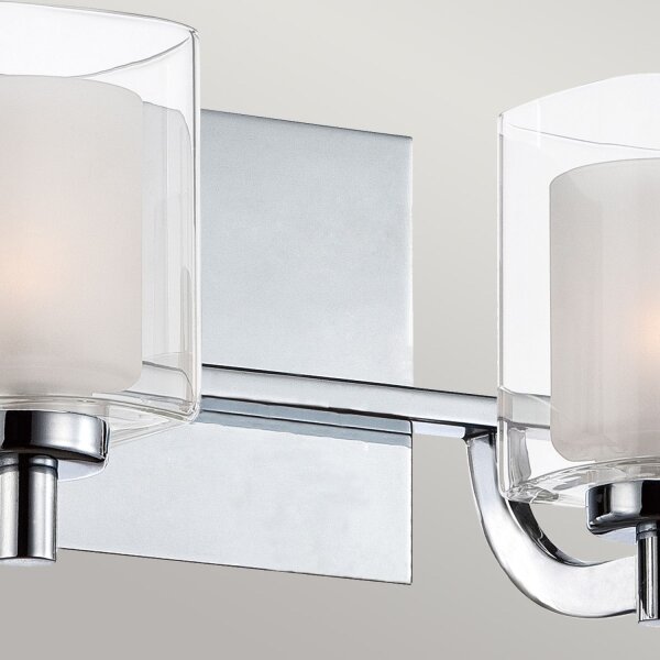 Lampe de salle de bain murale 33,1 cm de large IP44 G9 LED 3000 K