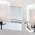 Lampe de salle de bain murale 33,1 cm de large IP44 G9 LED 3000 K