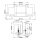 Lampe de salle de bain murale 33,1 cm de large IP44 G9 LED 3000 K