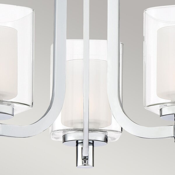 Applique LED salle de bain métal verre L : 53,3 cm IP44 3000 K