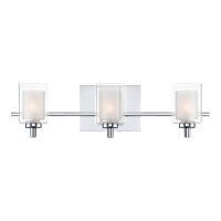 Applique LED salle de bain métal verre L : 53,3 cm...