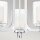 Applique LED salle de bain métal verre L : 53,3 cm IP44 3000 K