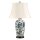 Lampe de table Porcelaine 73 cm Bleu Blanc SIMONIA