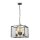 Suspension métal verre L : 39,4 cm Gris Gunmetal 4x E27