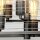 Suspension carrée métal verre E27 L : 49,3 cm Gris Gunmetal