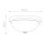 Plafonnier salle de bain rond Ø 33,5 cm IP44 laiton blanc 2x E27