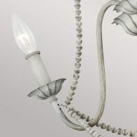 Lustre Shabby Chic Ø 48,3 cm H : max. 216 cm Gris...