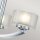 Lampe de plafonnier salle de bain LED G9 IP44 largeur 40,6 cm 3000 K chrome blanc