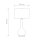 Lampe de table céramique tissu E27 hauteur 69 cm blanc rose