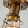 Lampe de plafonnier laiton antique D : 14,5 cm petit métal E27