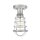 Plafonnier en métal Ø 14,5 cm petit nickel brossé
