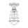 Lampe de plafonnier petit métal Ø 14,5 cm en chrome poli Vintage