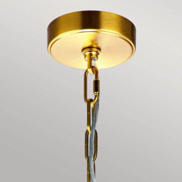 Suspension métal L : 48,9 cm en laiton E27 réglable