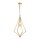 Suspension métal L : 48,9 cm en laiton E27 réglable