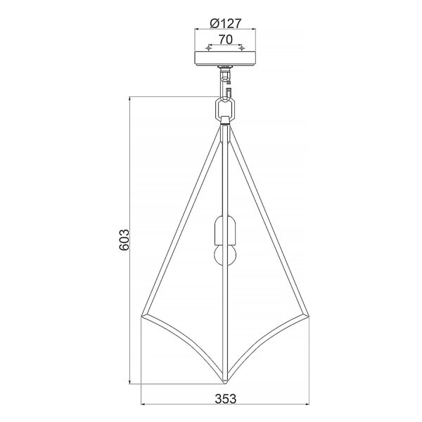 Suspension E27 H : max. 226,4 cm réglable Métal en laiton