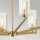 Lustre avec abat-jour Ø 71,1 cm réglable en hauteur métal verre