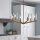 Lustre avec abat-jour Ø 71,1 cm réglable en hauteur métal verre