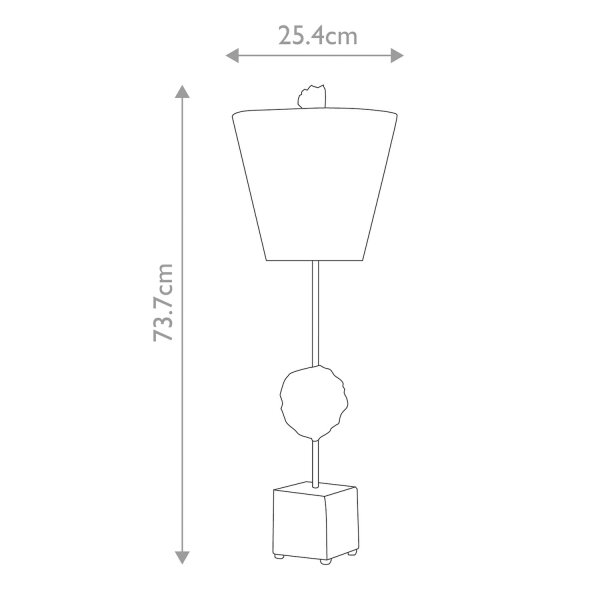 Lampe de table grande 73,7 cm Crème Blanc Moderne XANAD
