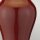 Lampe de table Porcelaine 56 cm Rouge Ecru E27 Abat-jour en tissu