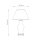 Lampe de table Porcelaine 56 cm Rouge Ecru E27 Abat-jour en tissu