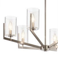 Lustre métal verre E14 H : max. 123,7 cm...