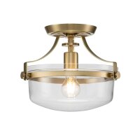Lampe de plafonnier métal verre E27 Ø 33 cm...