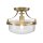 Lampe de plafonnier métal verre E27 Ø 33 cm rond ALONSO