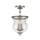Lampe de plafonnier métal verre Ø 25,4 cm H : max. 1,4 m réglable