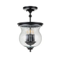 Plafonnier métal verre Ø 25,4 cm H : max....
