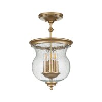Lampe de plafonnier Abat-jour en verre D : 25,4 cm en...