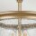Lampe de plafonnier Abat-jour en verre D : 25,4 cm en laiton réglable en hauteur