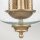 Lampe de plafonnier Abat-jour en verre D : 25,4 cm en laiton réglable en hauteur