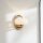 Luminaire de salle de bain mural LED G9 IP44 H : 20,3 cm en or blanc