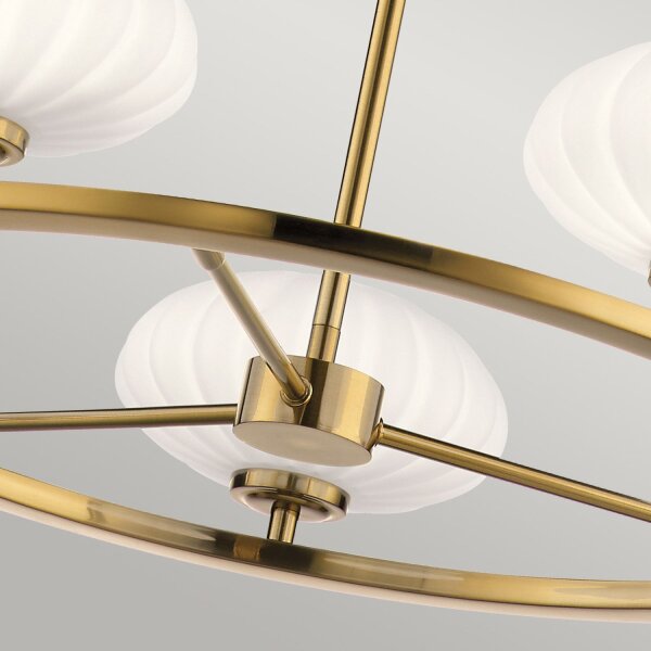 Lustre salle de bain LED G9 IP44 Ø 71,1 cm rond 3000 K