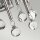 Applique murale cristal H : 31,2 cm chrome poli élégant