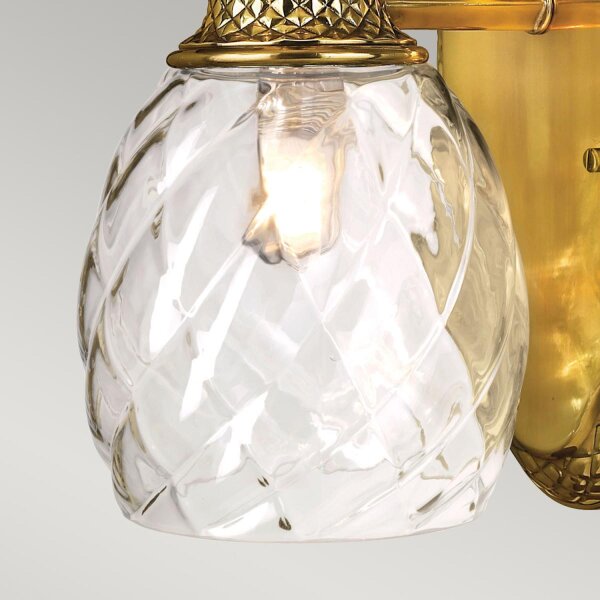 Lampe de salle de bain Lampe murale salle de bain IP44 verre laiton massif avec LED G9