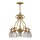 Lampe à suspendre laiton verre L : 56 cm décoratif 5x E27 ajustable