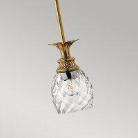 Suspension laiton véritable verre Ø 12,4 cm...