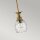 Suspension laiton véritable verre Ø 12,4 cm E27 réglable