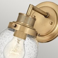 Lampe de salle de bain murale verre métal E27 IP44...