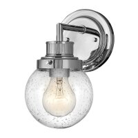 Lampe de salle de bain murale IP44 H : 23,7 cm verre...