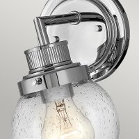 Lampe de salle de bain murale IP44 H : 23,7 cm verre...