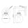 Lampe de salle de bain murale IP44 H : 23,7 cm verre métal chromé