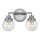 Lampe de salle de bain métal verre E27 IP44 L : 37,3 cm Vintage