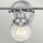 Lampe de salle de bain murale métal verre E27 IP44 L : 61,5 cm Chrome ZOFIA