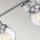 Lampe de salle de bain murale métal verre E27 IP44 L : 61,5 cm Chrome ZOFIA